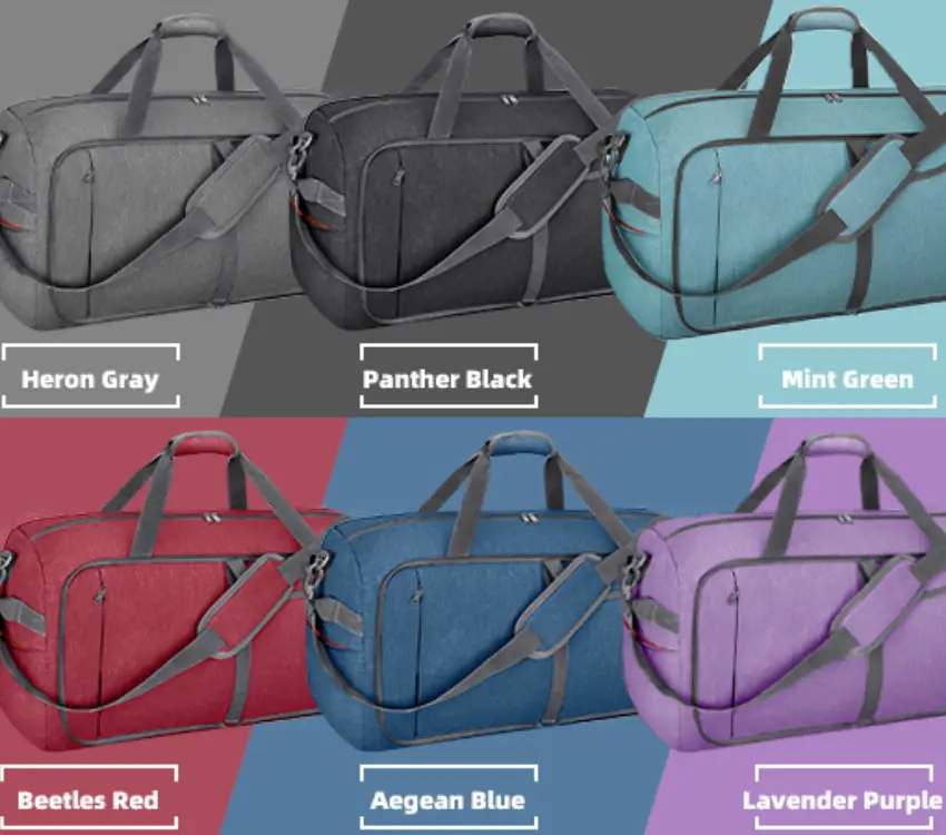 Farbige Reisetasche Farb- und Branding-Optionen