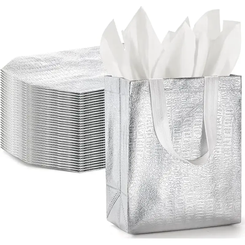 silberne Geschenktüten