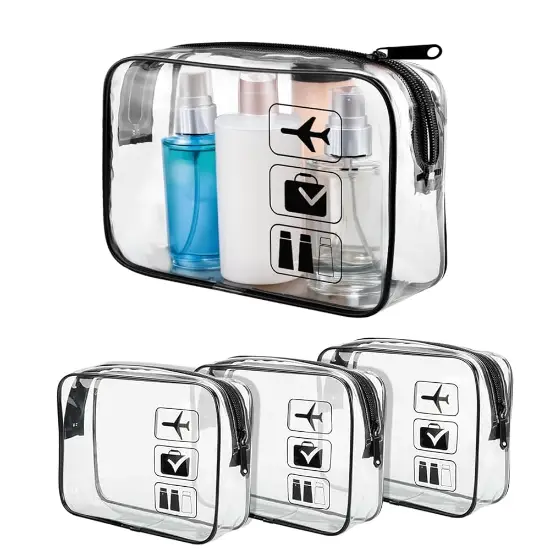 TSA-konforme durchsichtige Taschen