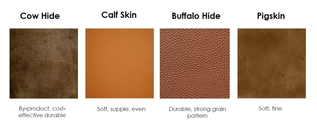 Comparison Camel Leather vs Other Leathers