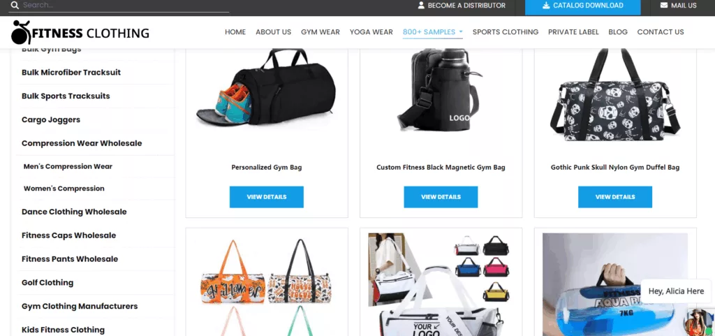 Fitness Clothing Manufacturer