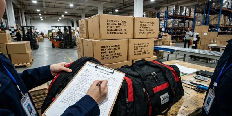 Cómo verificar y enviar pedidos personalizados de proveedores de bolsas deportivas en Dubái