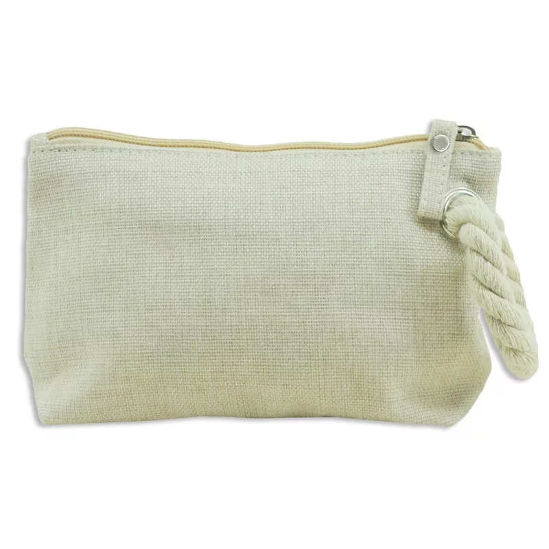 Imitation Linen Toiletry Bag