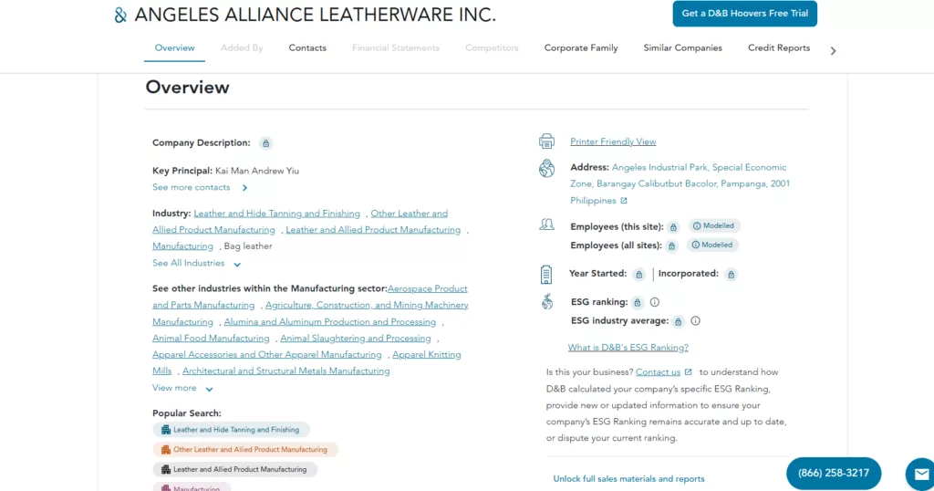 Angeles Alliance Leatherware Inc.