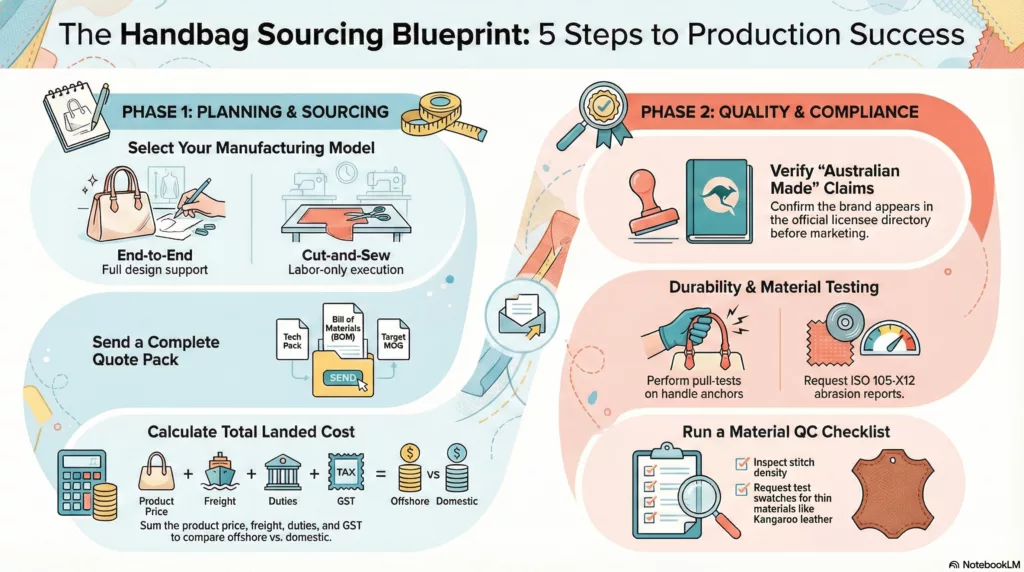 Progetto di approvvigionamento di borse