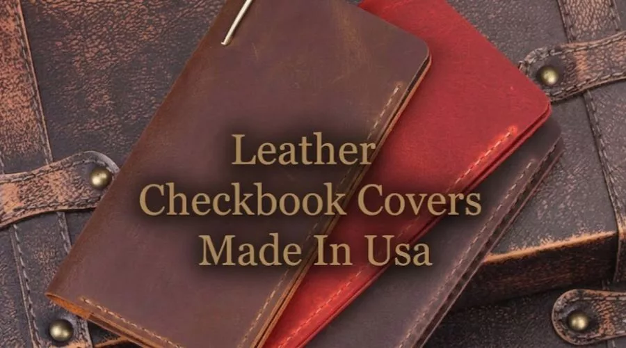 Leather Checkbook Covers Made In Usa