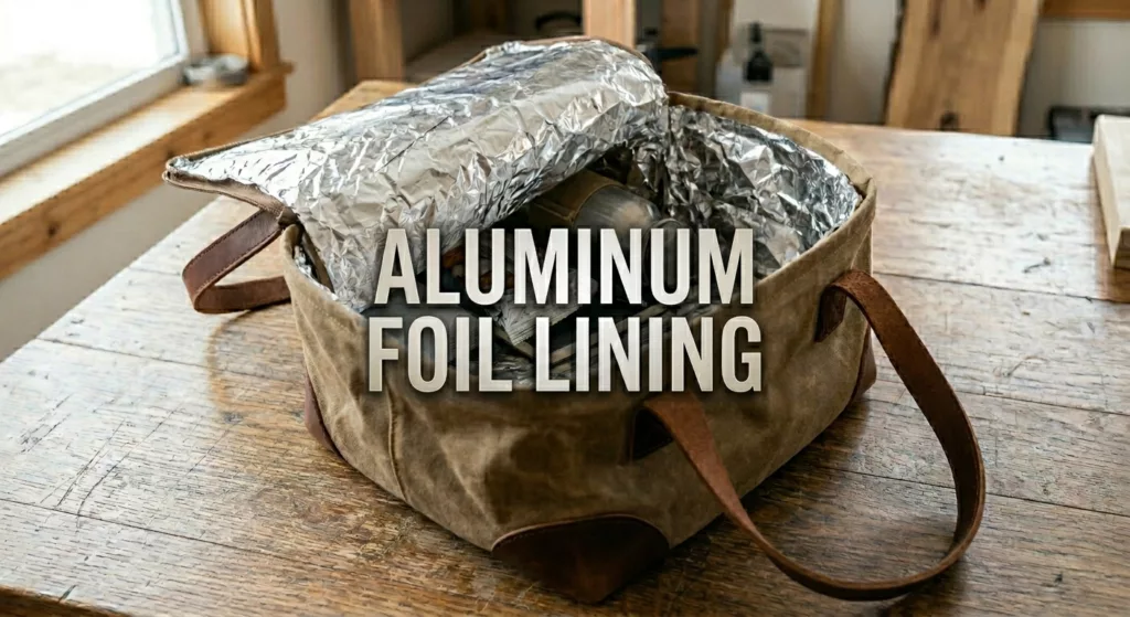 Doublure en papier d'aluminium