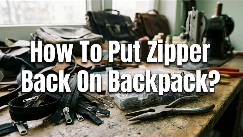 バックパックのファスナーを元に戻す方法