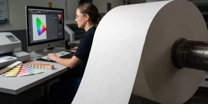 Material Unwind and Pre-Press Preparation