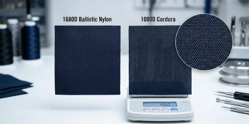 Cordura 1000D ou nylon haute densité équivalent